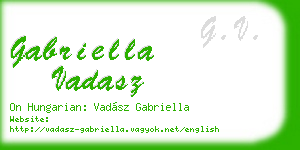 gabriella vadasz business card